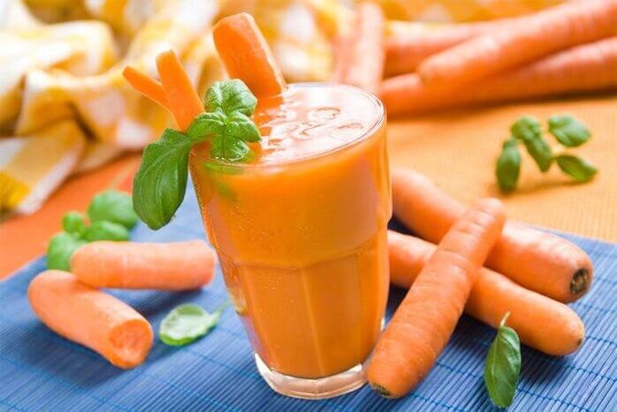 Le jus de carotte et de pomme est indiqué pour la pancréatite.